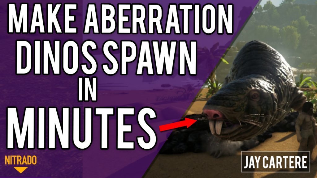 how to add ABERRATION DINO SPAWNS TO YOUR NITRADO PS4 ARK SERVER in minutes DOWNLOAD CODE GAME INI