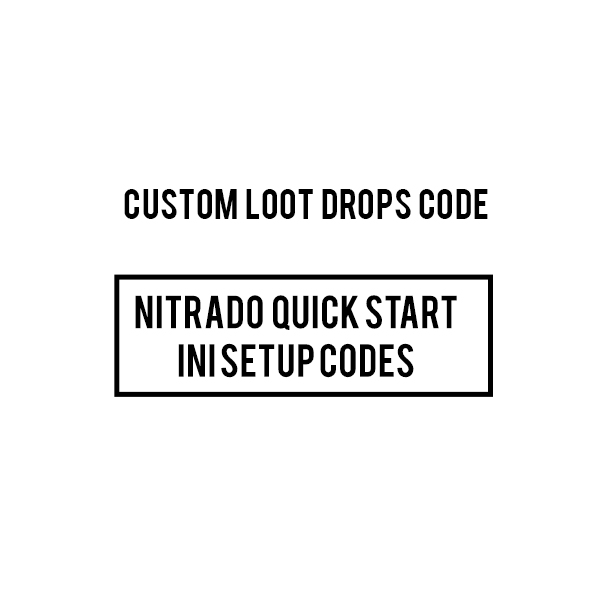 CUSTOM BOOSTED NITRADO ARK PS4 modded loot drops INI CODES
