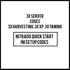 3x BOOSTED NITRADO ARK PS4 server INI CODES